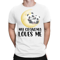 Panda Moon  Grandma Loves Me T-shirt | Artistshot