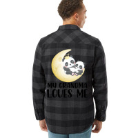 Panda Moon  Grandma Loves Me Flannel Shirt | Artistshot