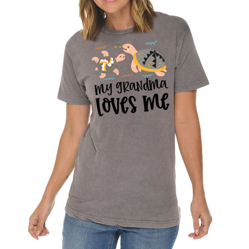 Turtles Grandma Loves Me Vintage T-Shirt by CueTrendyFinds | Artistshot