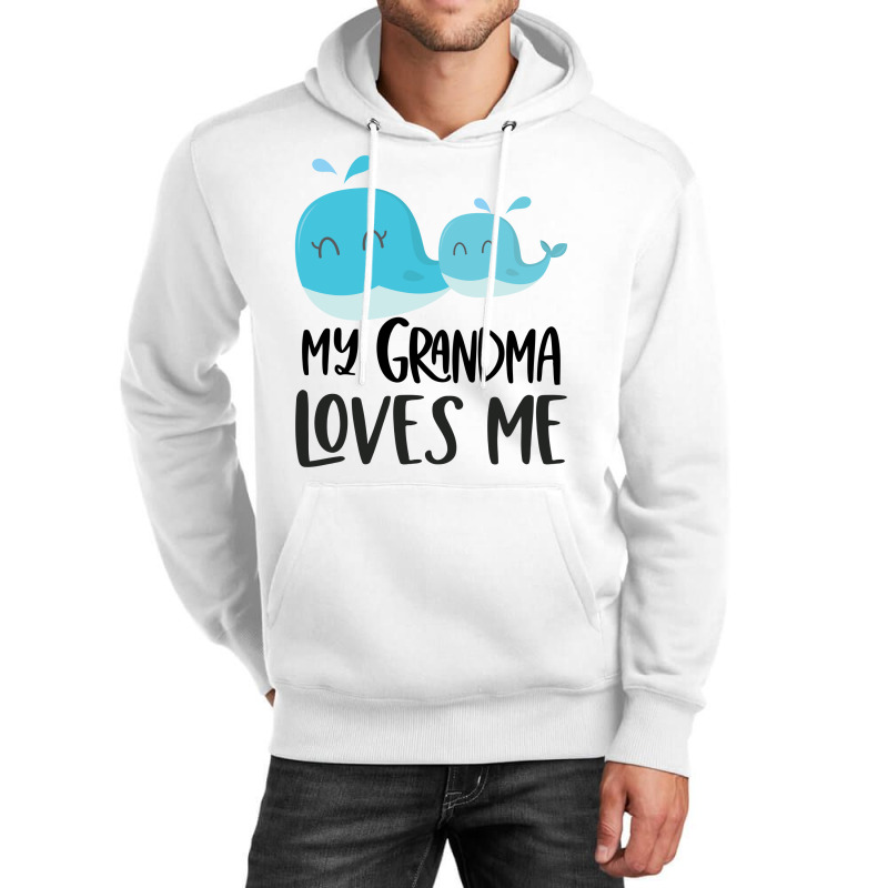 Whales Grandma Loves Me Unisex Hoodie by CueTrendyFinds | Artistshot