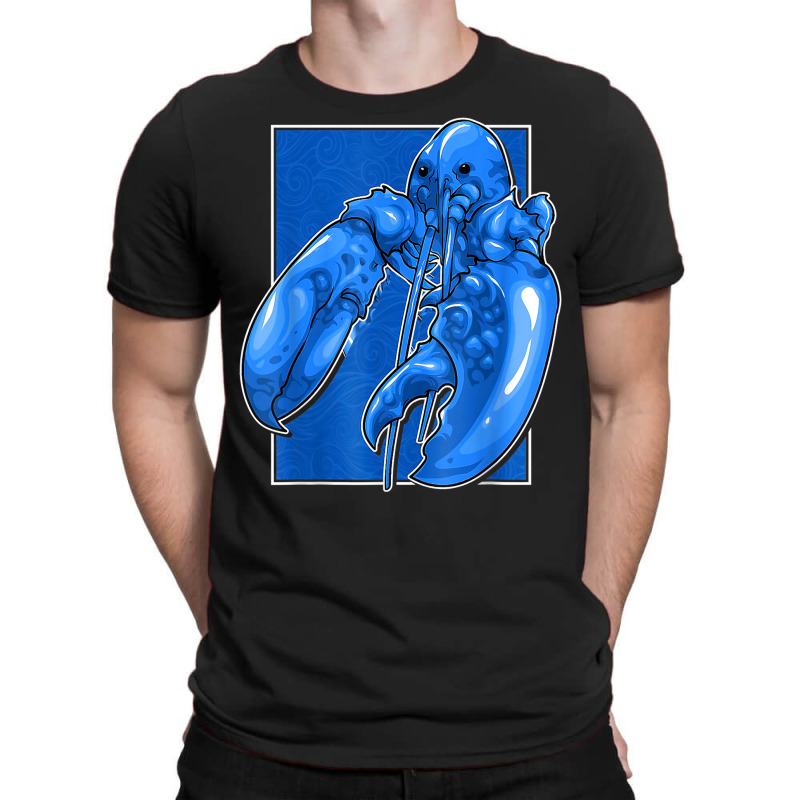 Funny Jumpscare Lobster Meme Blue Crustacean T Shirt T-shirt | Artistshot