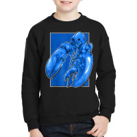 Funny Jumpscare Lobster Meme Blue Crustacean T Shirt Youth Sweatshirt | Artistshot