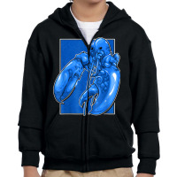 Funny Jumpscare Lobster Meme Blue Crustacean T Shirt Youth Zipper Hoodie | Artistshot