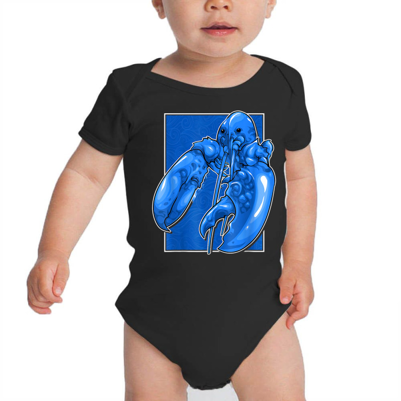 Funny Jumpscare Lobster Meme Blue Crustacean T Shirt Baby Bodysuit | Artistshot