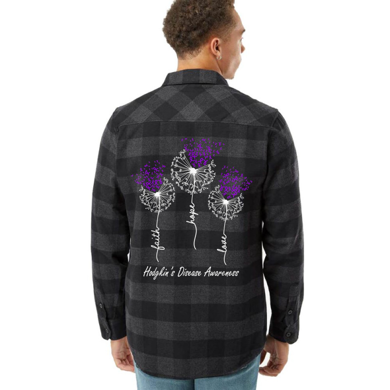 Hodgkin’s Disease Awareness Faith Hope Love Dandelion T Shirt Flannel Shirt by noelenedh2mar | Artistshot