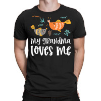 Fish Grandma Loves Me T-shirt | Artistshot