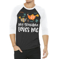 Fish Grandma Loves Me 3/4 Sleeve Shirt | Artistshot