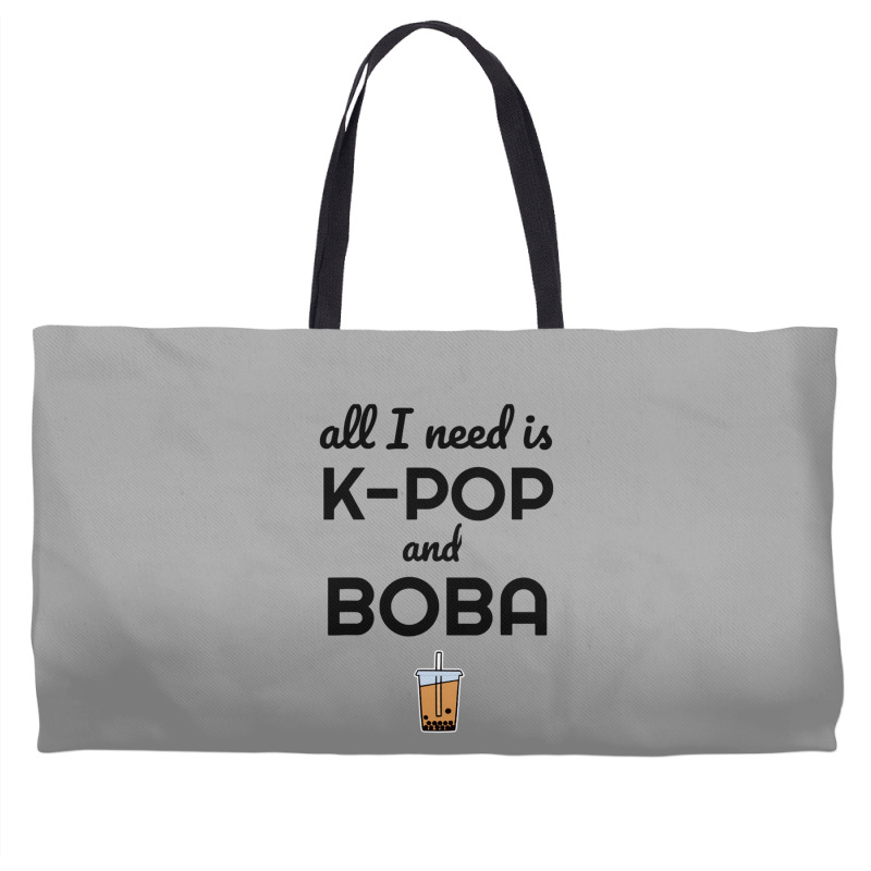 All I Need Is K Pop And Boba Bubble Tea Funny Weekender Totes | Artistshot