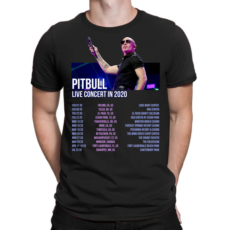 Pitbull Tour Back T-Shirt by hujabole880817 | Artistshot