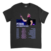 Pitbull Tour Back Classic T-shirt | Artistshot