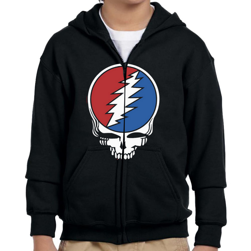 Grateful Skullhead Youth Zipper Hoodie | Artistshot