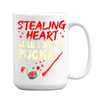 Stealing Heart Like I Steal Pucks Shirt Valentines Day Hocky T Shirt 15 Oz Coffee Mug | Artistshot