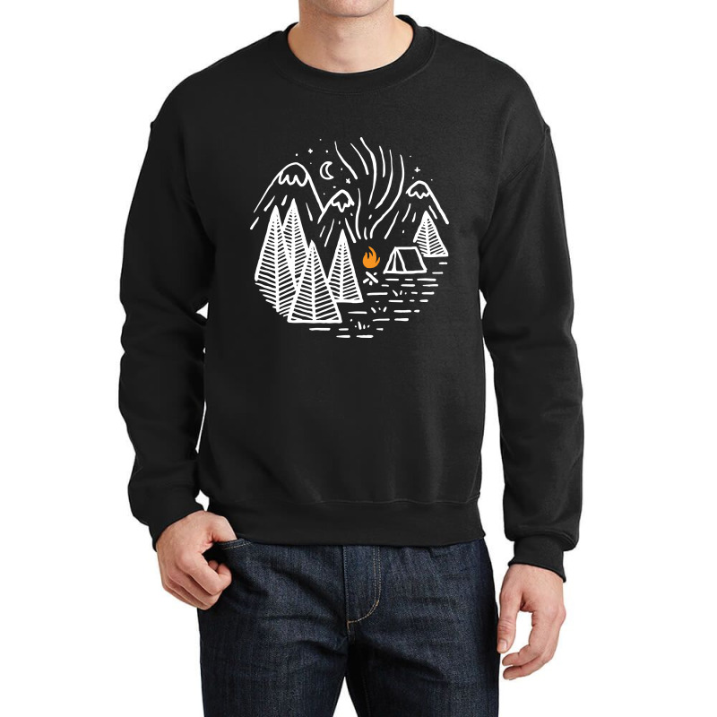 Camping And Bonfire Crewneck Sweatshirt by Quilimo | Artistshot