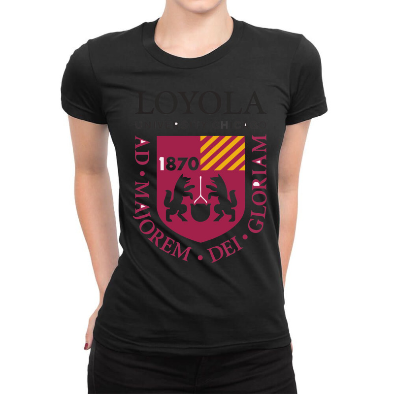 Loyola University Chicago Kids Pullover Funny Ladies Fitted T-Shirt by rasaddaunauy | Artistshot