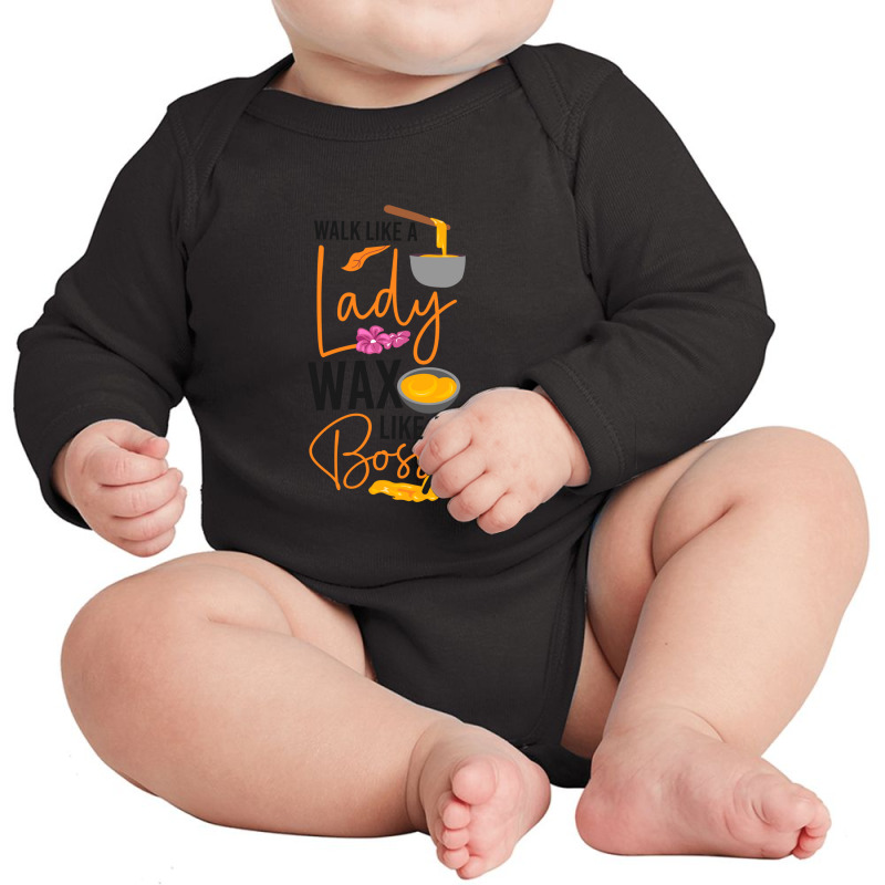 Cute Esthetician Skincare Beautician Waxing Skin Therapist Long Sleeve Long Sleeve Baby Bodysuit | Artistshot