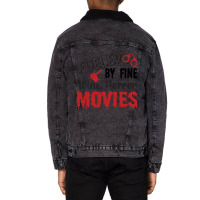 Fueled My Fine Wine- Horror Movies Make Me Happy Classic  Copy Unisex Sherpa-lined Denim Jacket | Artistshot