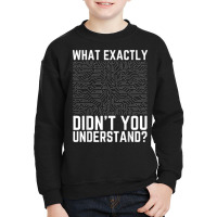 What Exactly Didn't You Understand Electronics Pcb Engineer T Shirt Youth Sweatshirt | Artistshot