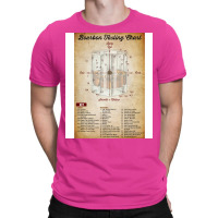 Bourbon Tasting Chart Poster For Man Cave Or Bar Gift Drinker T-shirt | Artistshot