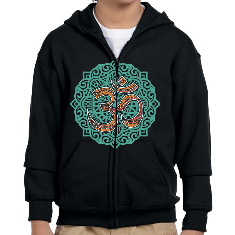 Limited Edition Om Yoga Tribal Goa Sign Youth Zipper Hoodie | Artistshot