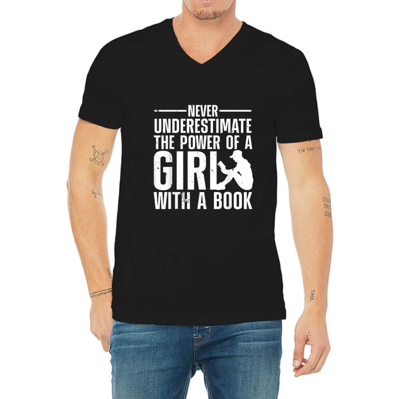 Funny Reading For Women Girls Bookworm Novel Book Lover V-Neck Tee by JennetteMichelleBrink | Artistshot