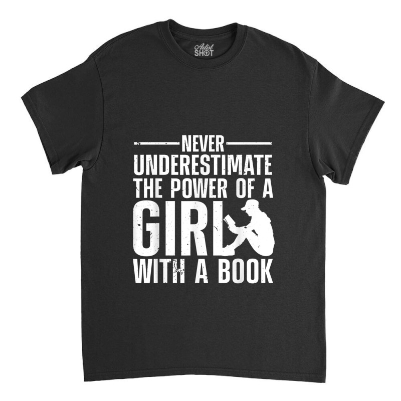 Funny Reading For Women Girls Bookworm Novel Book Lover Classic T-shirt by JennetteMichelleBrink | Artistshot