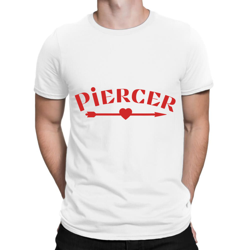 Piercer Arrow Heart Professional Piercing Shop Red Valentine T-shirt | Artistshot