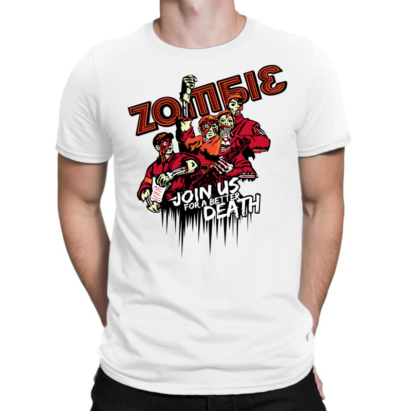 Cool Vector Zombie Join Us T-shirt | Artistshot