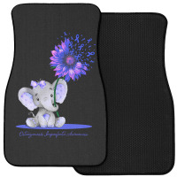 Limited Edition Osteogenesis Imperfecta Awareness Cute Elephant Sunflo Front Car Mat | Artistshot