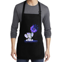 Limited Edition Osteogenesis Imperfecta Awareness Cute Elephant Sunflo Medium-length Apron | Artistshot