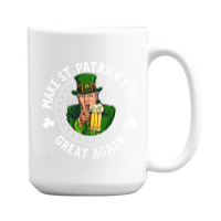 Make St Patricks Day Great Again Leprechaun Trump Shirts 15 Oz Coffee Mug | Artistshot