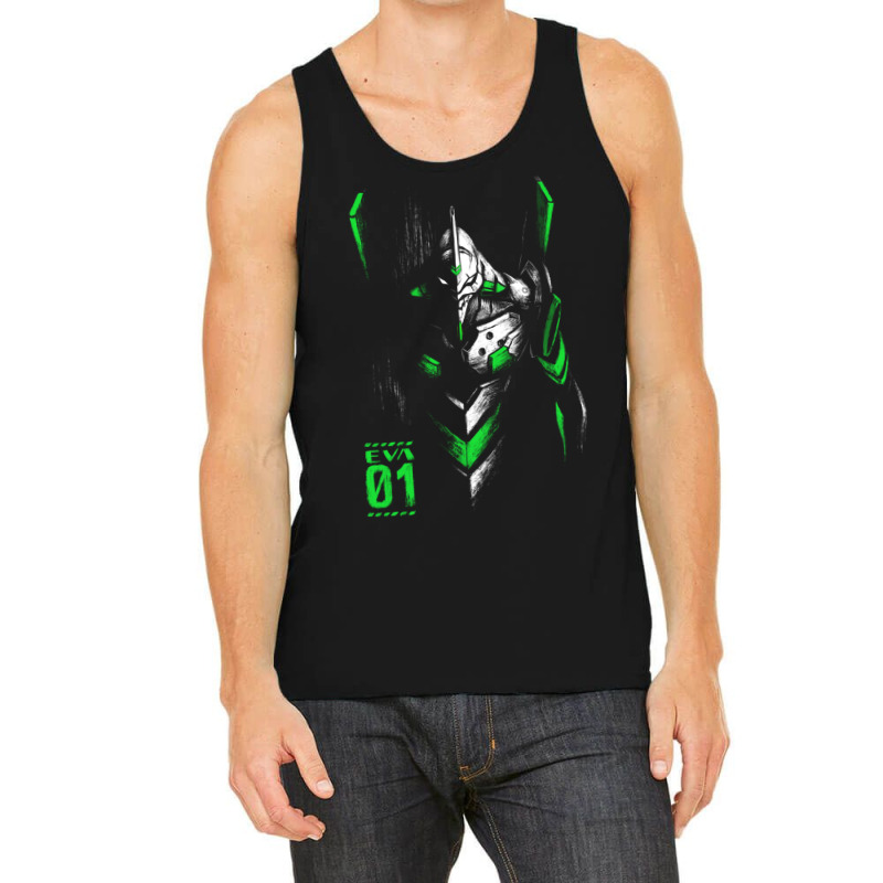 Evangelion Eva 01 Ink Dark Mecha Tank Top | Artistshot