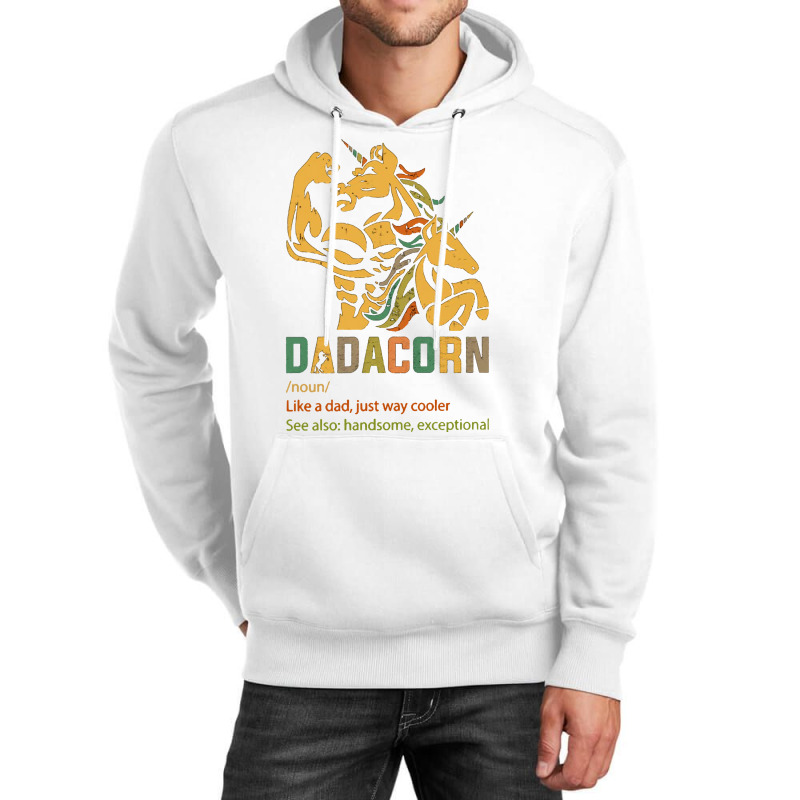 Family Dadacorn Fathers Day Unisex Hoodie | Artistshot