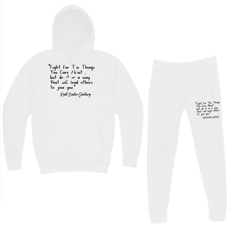 Fight For The Things You Care About Hoodie & Jogger Set | Artistshot