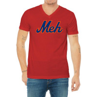 Ny Meh  White V-neck Tee | Artistshot