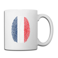 French Fingerprint France Flag Dna Cute Patriotic Coffee Mug | Artistshot