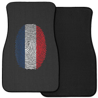 French Fingerprint France Flag Dna Cute Patriotic Front Car Mat | Artistshot