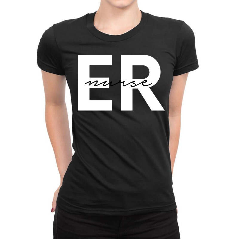 Emergency Room Er Nurse Registered Nurse V Neck Sweatshirt Ladies Fitted T-shirt | Artistshot