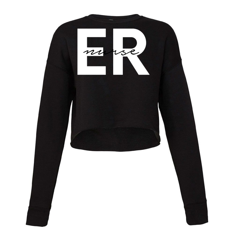 Emergency Room Er Nurse Registered Nurse V Neck Sweatshirt Cropped Sweater | Artistshot