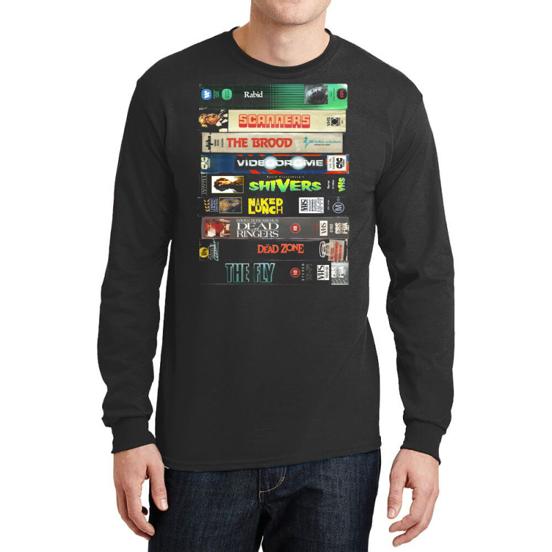 Cronenberg Vhs Collection Long Sleeve Shirts | Artistshot