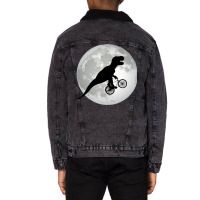 Flying T Rex Unisex Sherpa-lined Denim Jacket | Artistshot