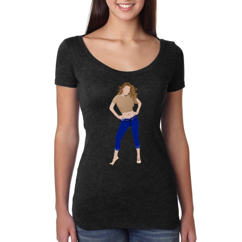 Mariah Carey Kids Pullover Cute Women's Triblend Scoop T-shirt by uhnkeozac | Artistshot