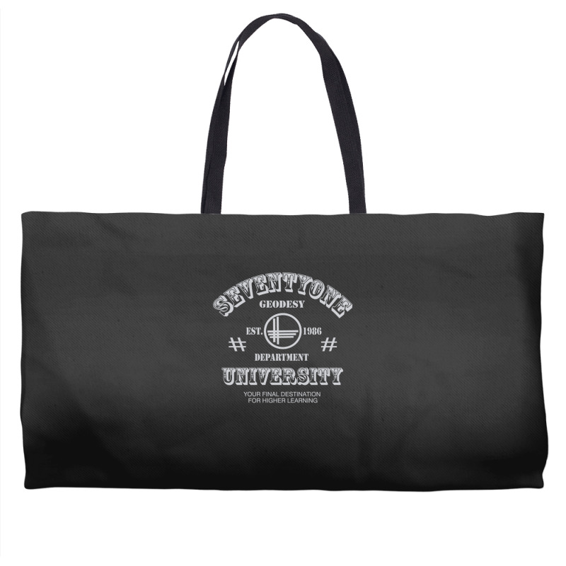 Seventyone Geodesi Departemen University Experts Weekender Totes | Artistshot