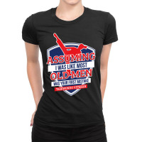 Hot Trend Not Like Most Old Men Taekwondo Veteran Ladies Fitted T-shirt | Artistshot