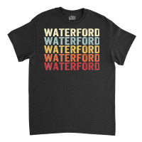 Waterford Michigan Waterford Mi Retro Vintage Text T Shirt Classic T-shirt | Artistshot