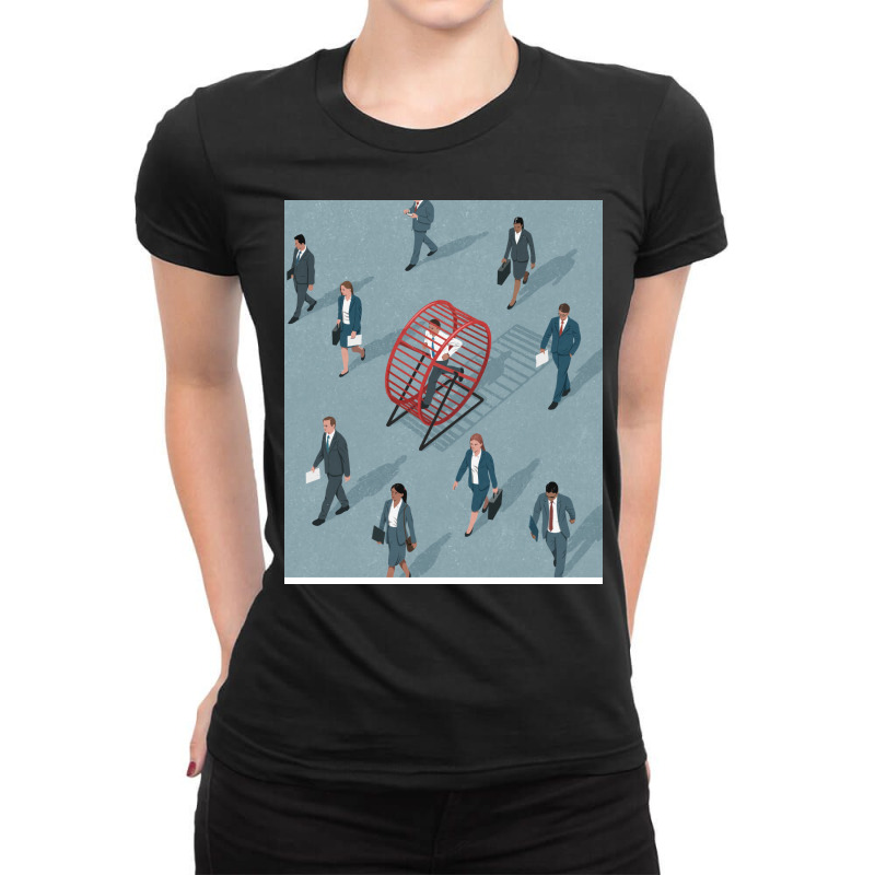 Hamster Wheel (1) Ladies Fitted T-Shirt by higinoohlyana | Artistshot