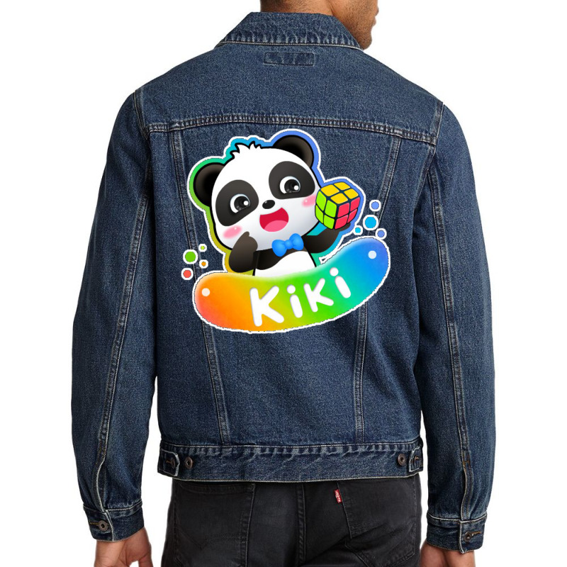 Kiki Panda Men Denim Jacket by racidaniritx | Artistshot