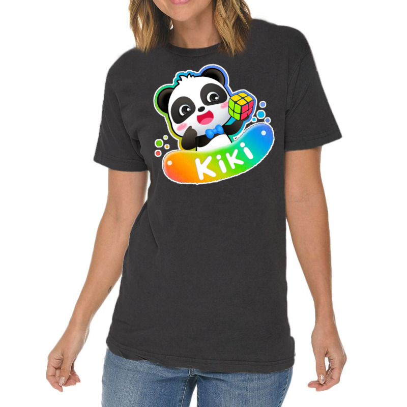 Kiki Panda Vintage T-Shirt by racidaniritx | Artistshot