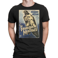 Maltese Falcon Vintage French Movie Poster Humphrey Bogart T-shirt | Artistshot