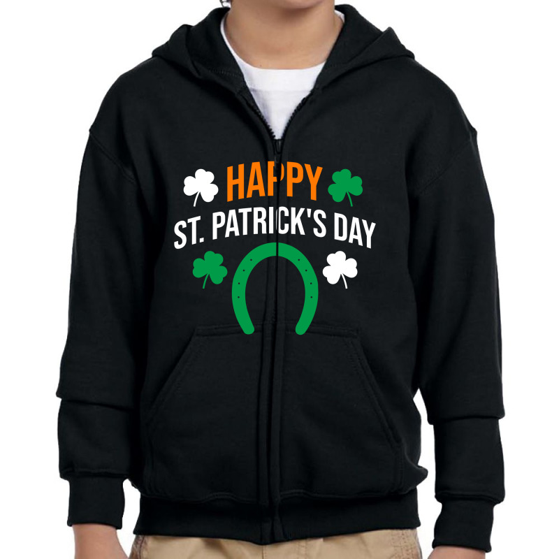 Happy St  Patricks Day Youth Zipper Hoodie | Artistshot