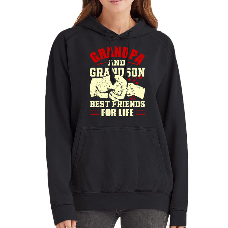 Grandpa & Grandson Best Friends For Life Grandad Grandpa Vintage Hoodie | Artistshot